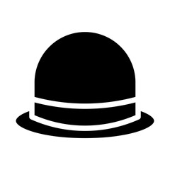 straw hat solid icon