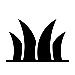 weeds solid icon