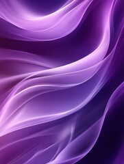 Obraz premium Ethereal Waves of Purple Light with Smooth Curves and Gentle Flowing Patterns for Abstract Backgrounds and Design Elements