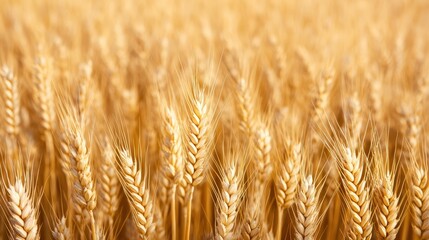 Fototapeta premium Golden wheat field ready for harvest
