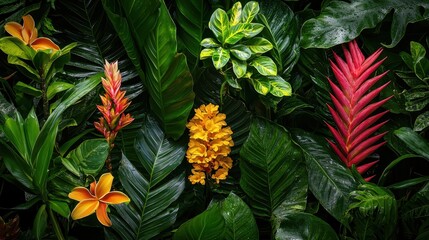 Obraz premium Exotic Rainforest Flora