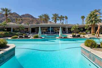 Swimming pool at a large luxury estate