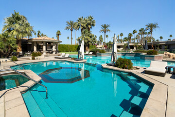 Swimming pool at a large luxury estate