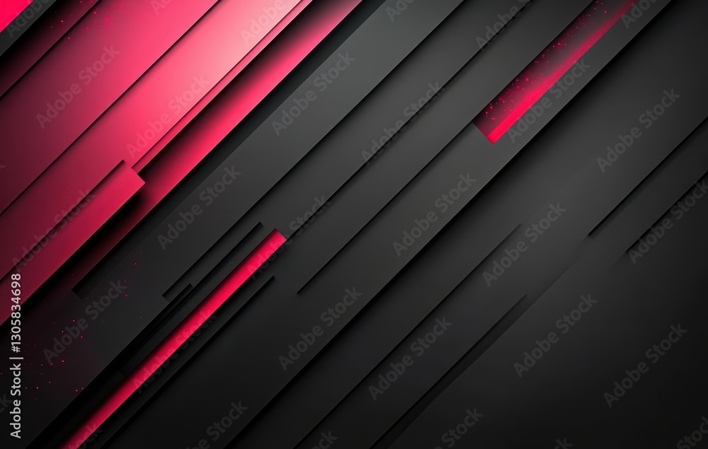 Poster modern abstract background with sharp geometric lines in gradients of black and red for creative and