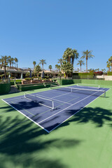 Tennis and pickleball court at large luxury estate