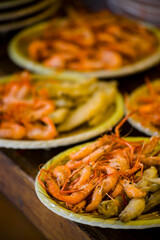 Crispy fried stream shrimp, finger-licking good
