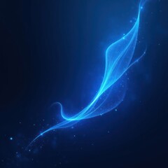 Dynamic Blue Wave Flow Abstract Technology Background. Perfect for tech company websites, digital presentations, innovative app interfaces