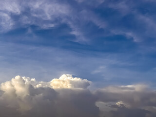 blue sky beautiful white cloudy clouds sunny day