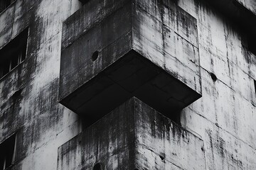 Concrete building corner detail