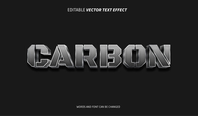 carbon editable text effect