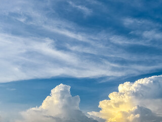 blue sky beautiful white cloudy clouds sunny day