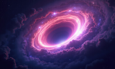 Cosmic Nebula Wormhole, Galaxy Space - Space exploration and discovery