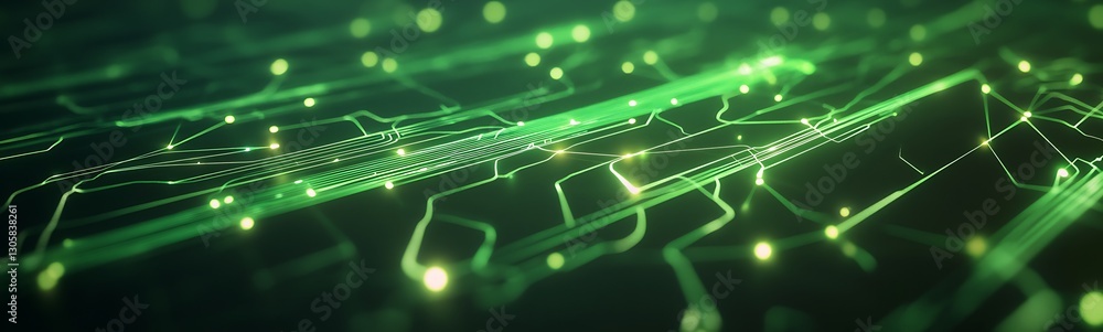 Poster futuristic ai-managed electricity grid concept for smart cities, showcasing innovation and technolog