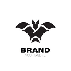 Bat Logo. Bat Logo Design. Bat Logo Brand. Bat Logo Vector Design Isolated on White Background