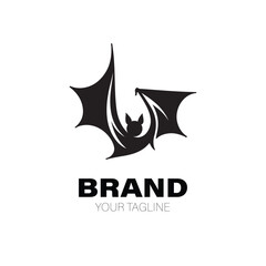 Bat Logo. Bat Logo Design. Bat Logo Brand. Bat Logo Vector Design Isolated on White Background