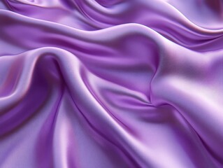 Obraz premium Smooth and Silky Purple Fabric Draped Creatively with Soft Texture and Delicate Shine for Fashion and Textile Applications