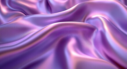 Obraz premium Smooth flowing purple silk fabric texture creating elegant waves and soft ripples for background and textile design projects and fashion marketing needs