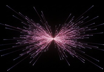 Fototapeta premium Abstract fiber optic light trails creating a sense of speed and data transfer