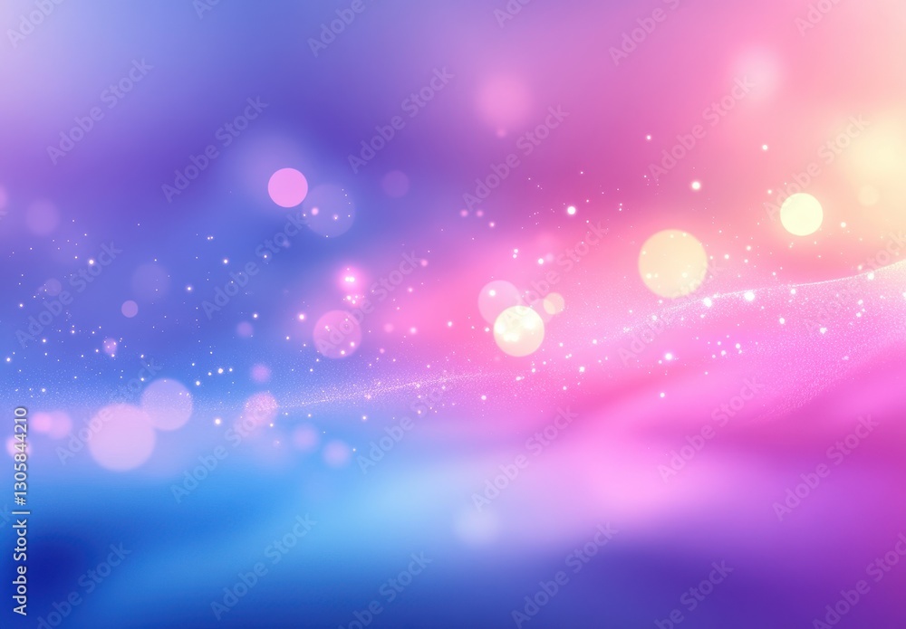 Poster soft colorful abstract background with bokeh effect and smooth gradient blends in shades of pink, bl