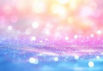 Fototapeta premium Soft Colorful Background with Bokeh Lights and Glitter for Creative Projects and Design Use in Different Digital Media Formats