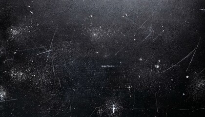 Dark Scratched Texture with White Dust and Stars