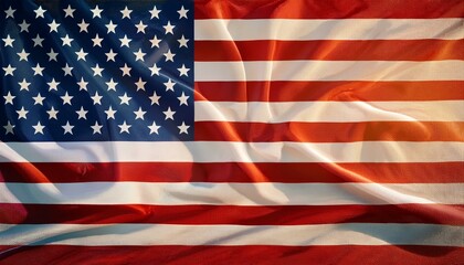 a large american flag with stars and stripes