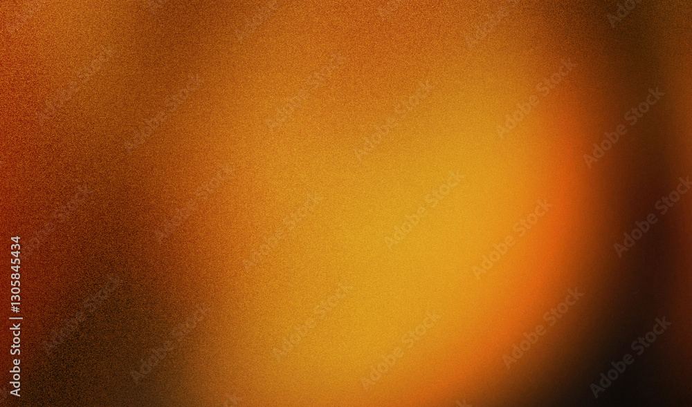 Aufkleber abstract warm gradient background from orange to bright yellow with noise grain overlay texture.