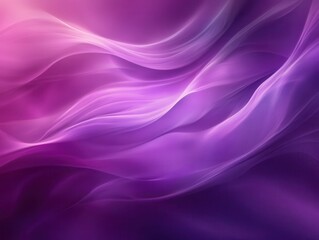 Obraz premium Soft flowing waves of vibrant purple and pink hues creating a dreamy and abstract background with gentle movements and fluid designs for creative projects