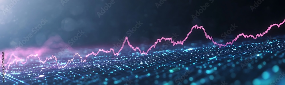 Poster ai-driven economic planning interface showcasing futuristic design elements in an innovative format.
