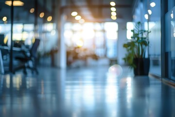 Modern office interior with natural light.