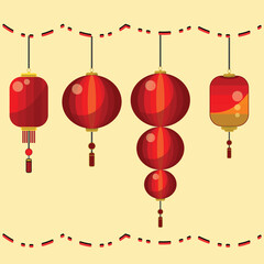 Obraz premium chinese new year lanterns