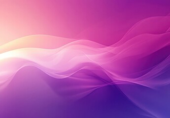 Fototapeta premium Soft Gradients of Purple and Pink Flowing Light with Ethereal Feelings of Calm and Serenity in Abstract Background Design for Creative Projects