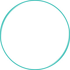 Circle line. Hand drawn