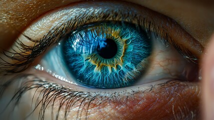 A Captivating Close-Up: The Intricate Beauty of a Human Eye