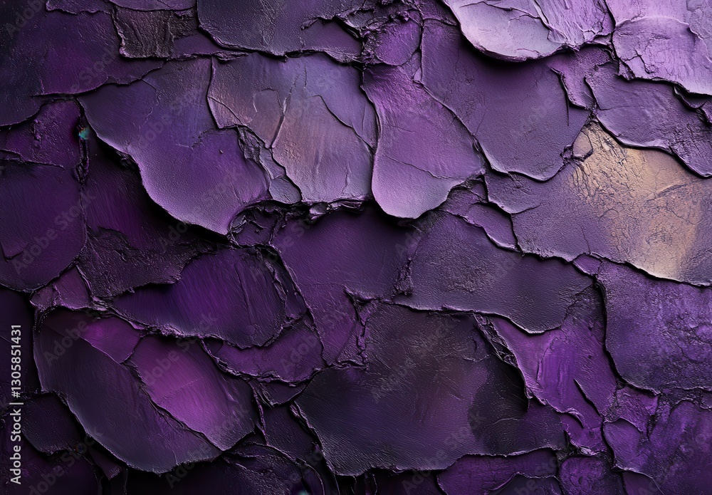 Poster textured background of deep purple paint layers with smooth and glossy finish ideal for abstract art