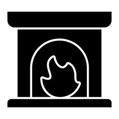 fireplace Solid icon