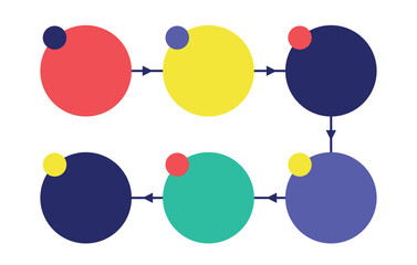 Illustration element symbol flow unique design