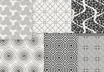 Patterns Simple Geometric Dark on Light Background