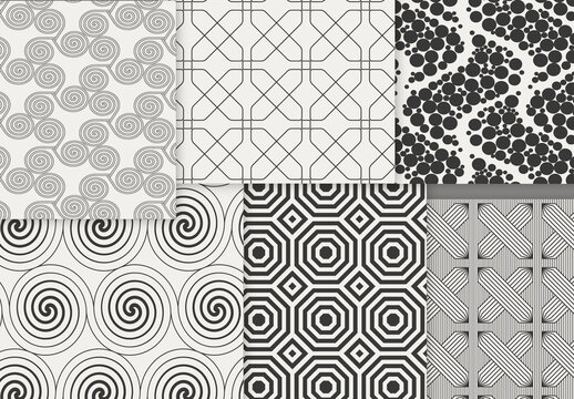 Patterns Simple Geometric Dark on Light Background