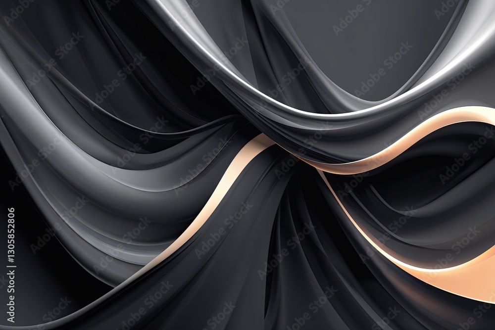 Aufkleber modern charcoal background with elegant lighting flow vector design