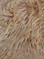 Soft, textured fur in warm beige tones