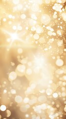 Golden bokeh lights create a dreamy atmosphere