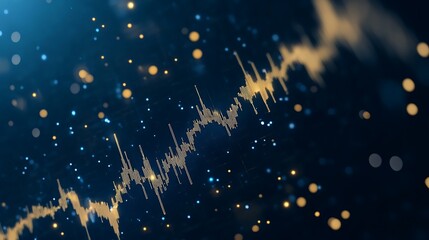 AI-powered virtual asset investment concept with a futuristic design.