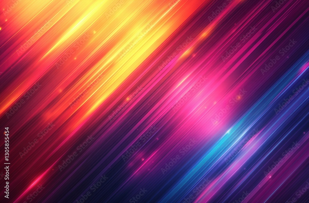 Poster vibrant abstract background with colorful light streaks and brilliance for dynamic visuals and creat