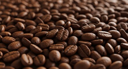 A Close-Up of Roasted Coffee Beans