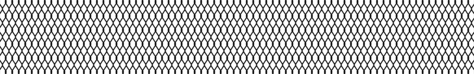 Naklejka premium Seamless basketball net pattern, black and white geometric fishnet texture, abstract sports background with metal wire design. Flat vector illustration isolated on white background.