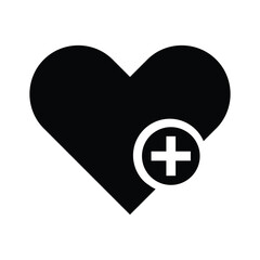 Add to Favorite Heart Icon  Isolated Heart Symbol on Clean White Background