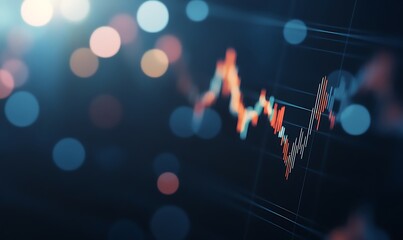 Futuristic AI-driven financial dashboard visualization with a professional design.