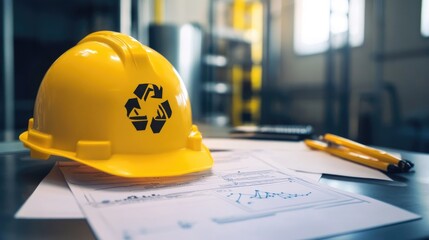 Workplace hazard inspection report with highlighted risk areas and preventive measures.