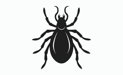 Tick insect silhouette icon